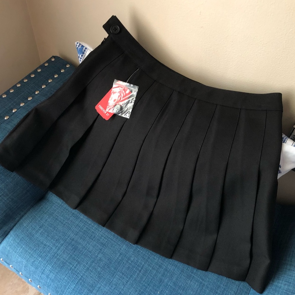 Pleated Mini Skirt